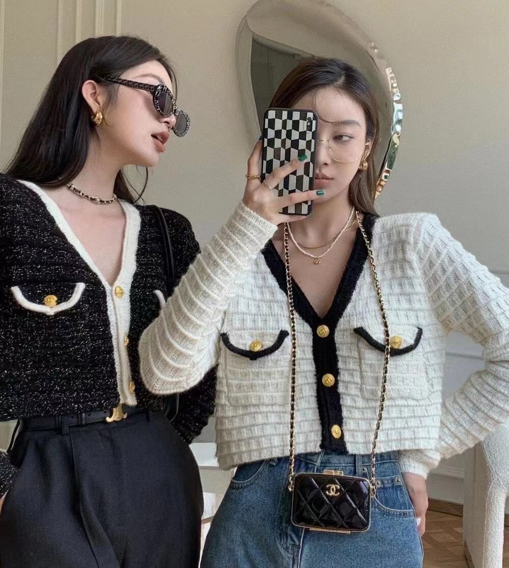 Chanel Style Knit Cardigan