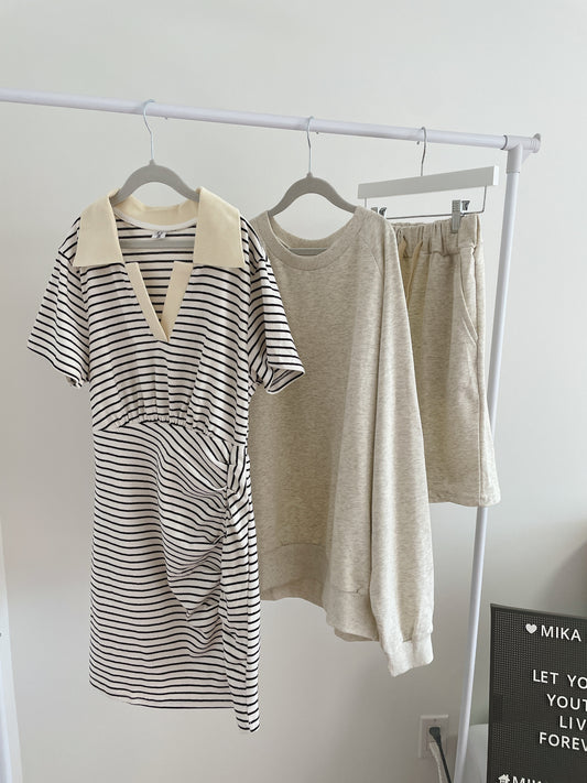 Light Weight Knit Polo Dress