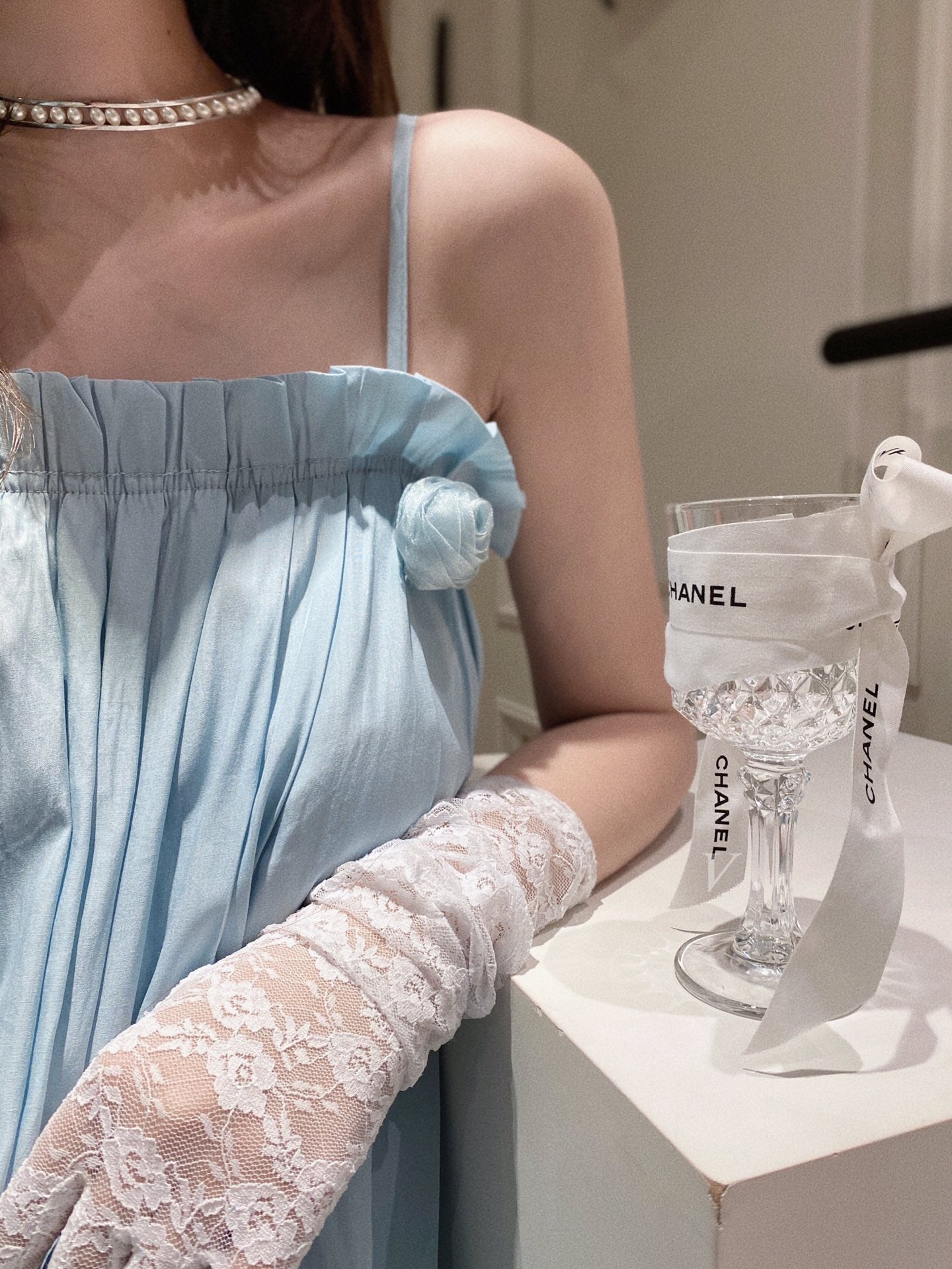 Baby Blue Swing Midi Dress