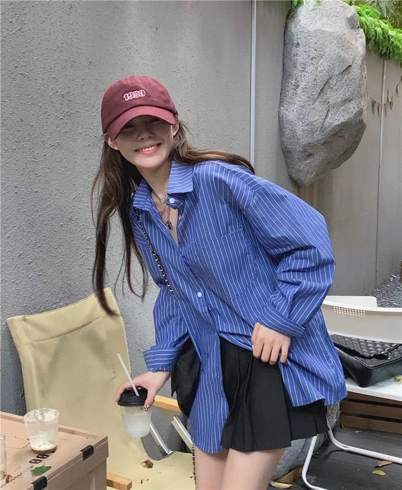 Vertical Striped Causal Shirt