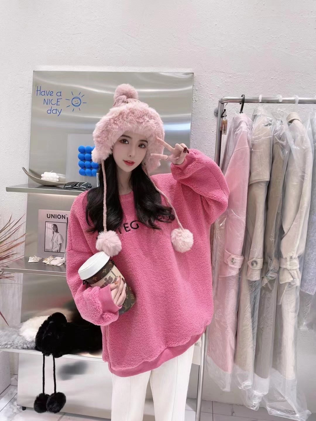 Lovely Fleece Lined Hat