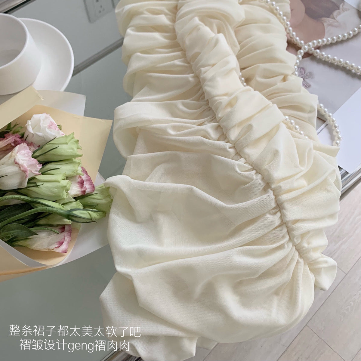 Mesh Chiffon Bodycon Dress