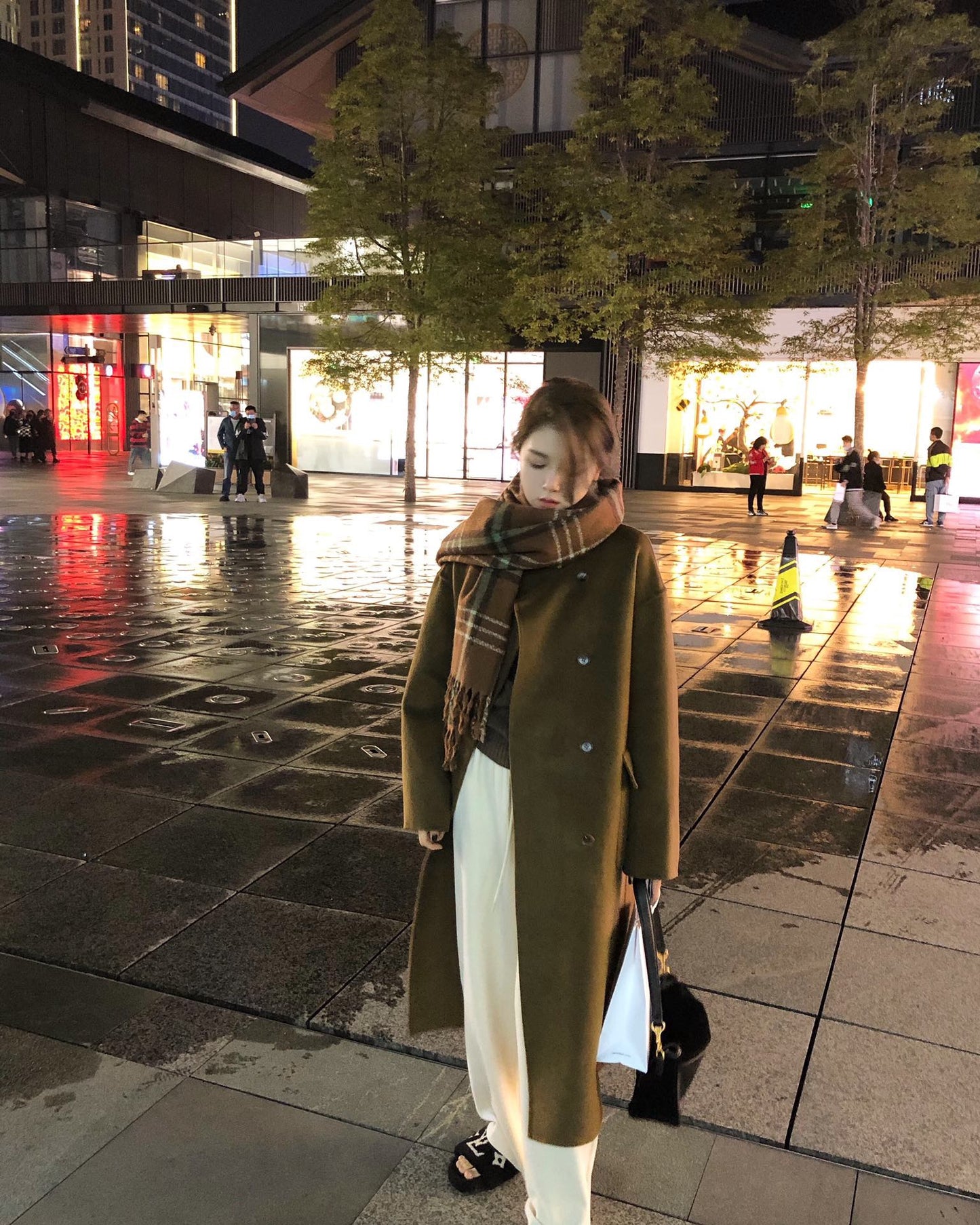 Plaid Pattern Scarf