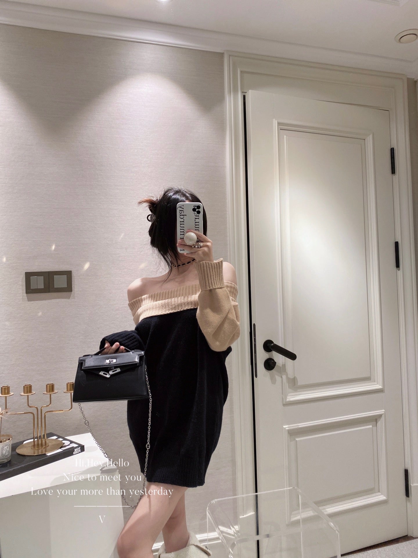 Off Shoulder Sweater Dress