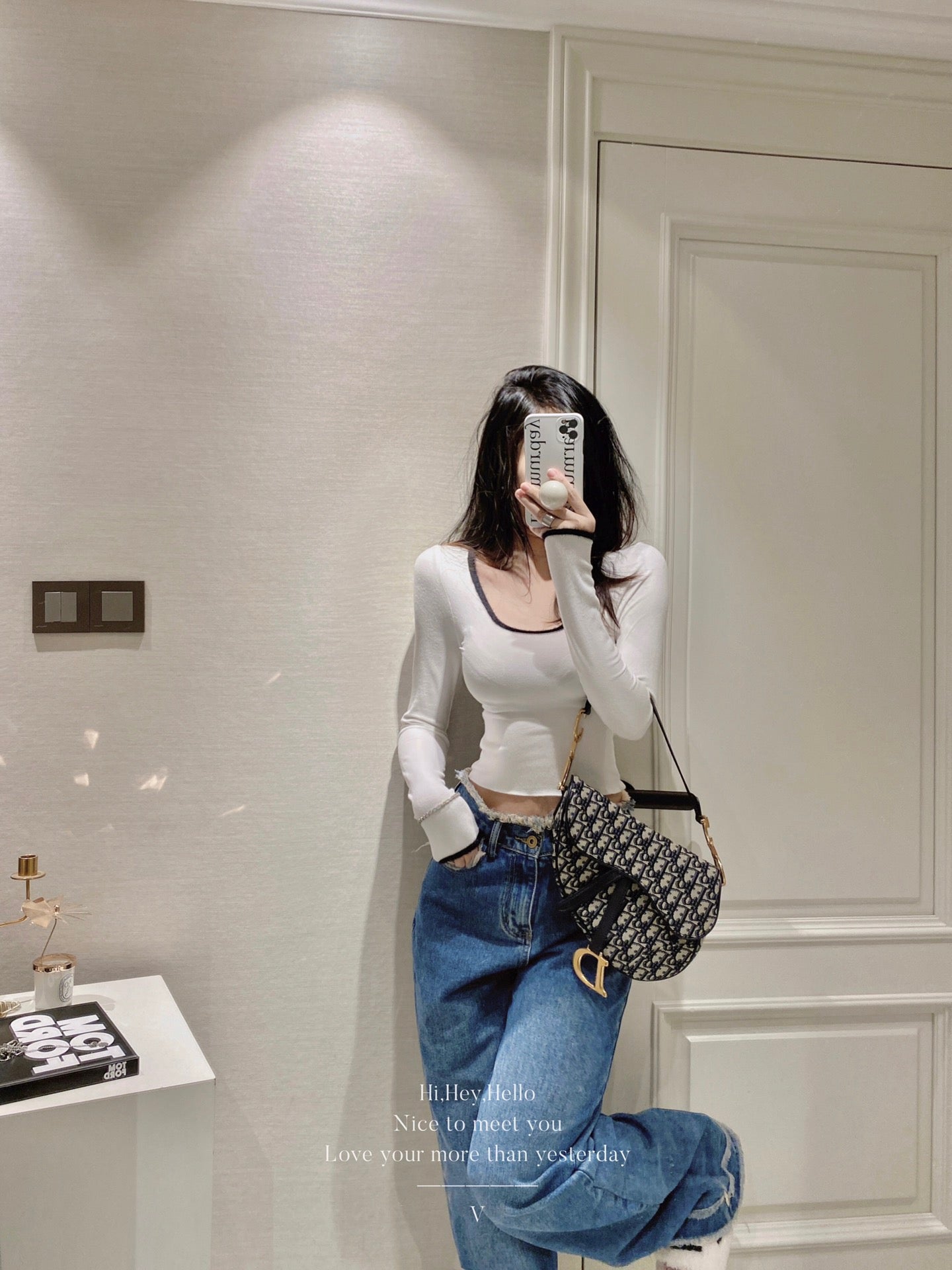Square Neck Ribbed Top