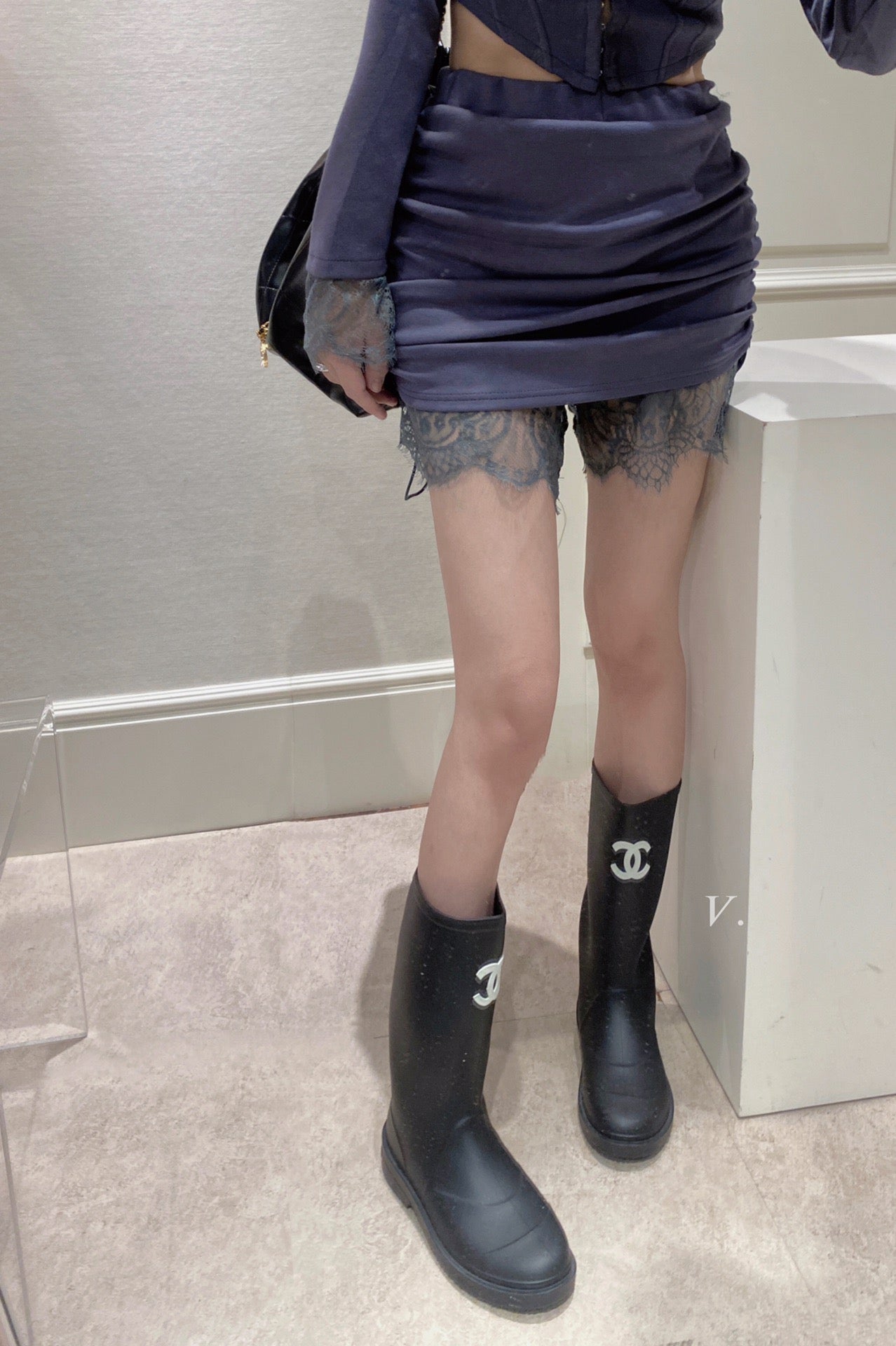 Bustier Lace Skirt Set