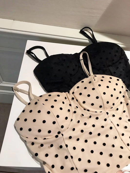 Dot Smocking Back Camisole