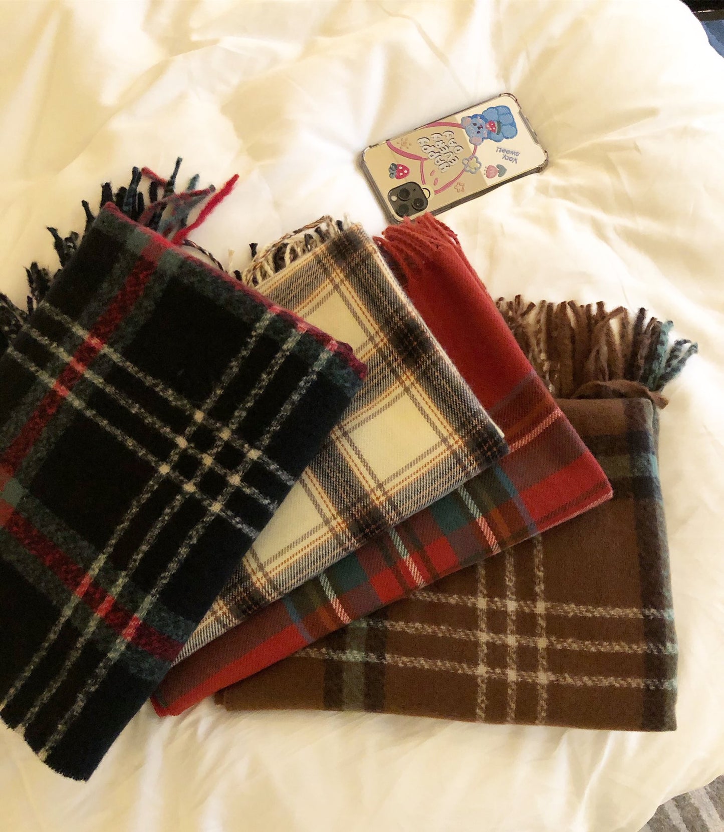 Plaid Pattern Scarf