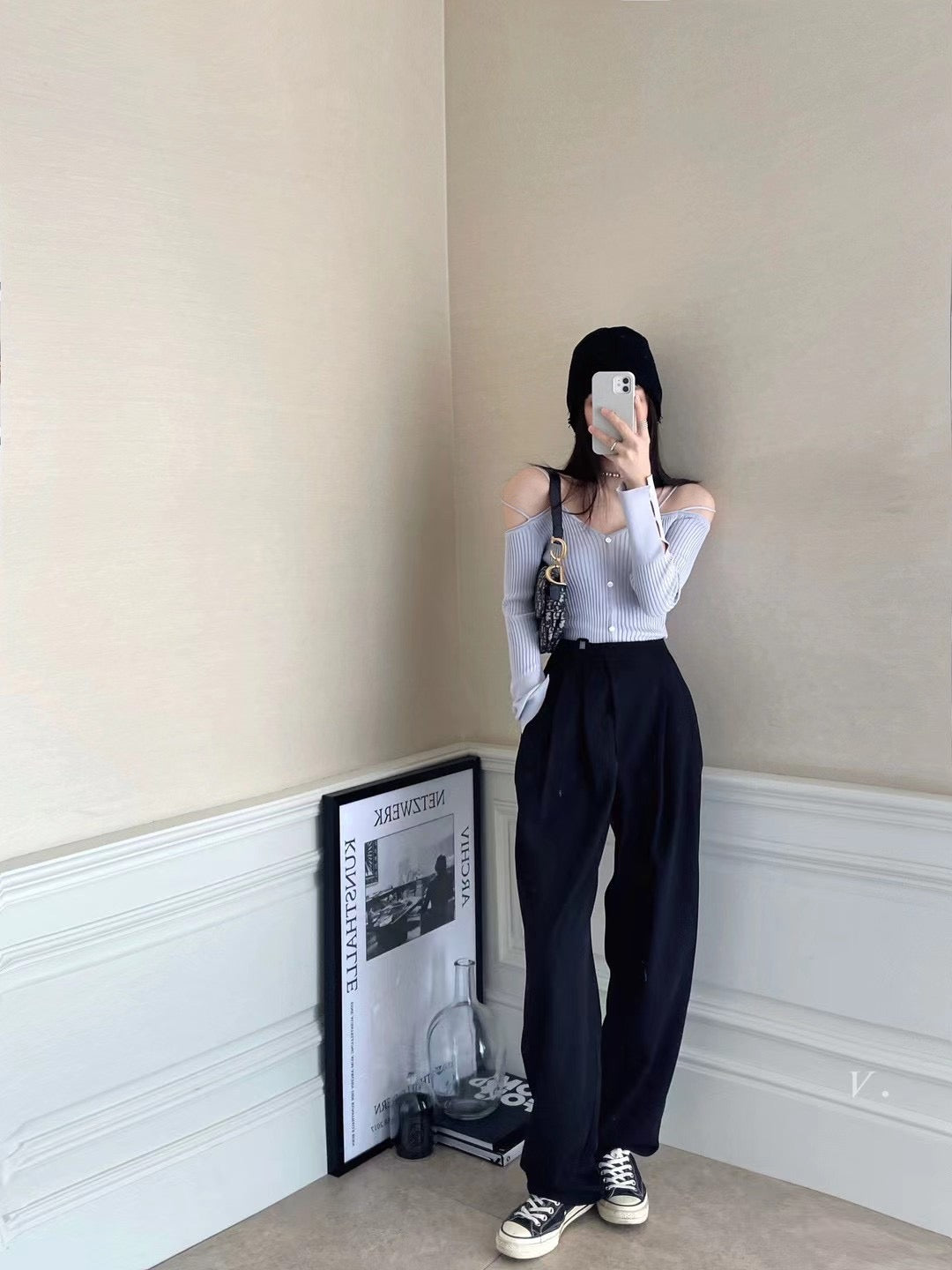 High Rise Soft Relaxed Trousers