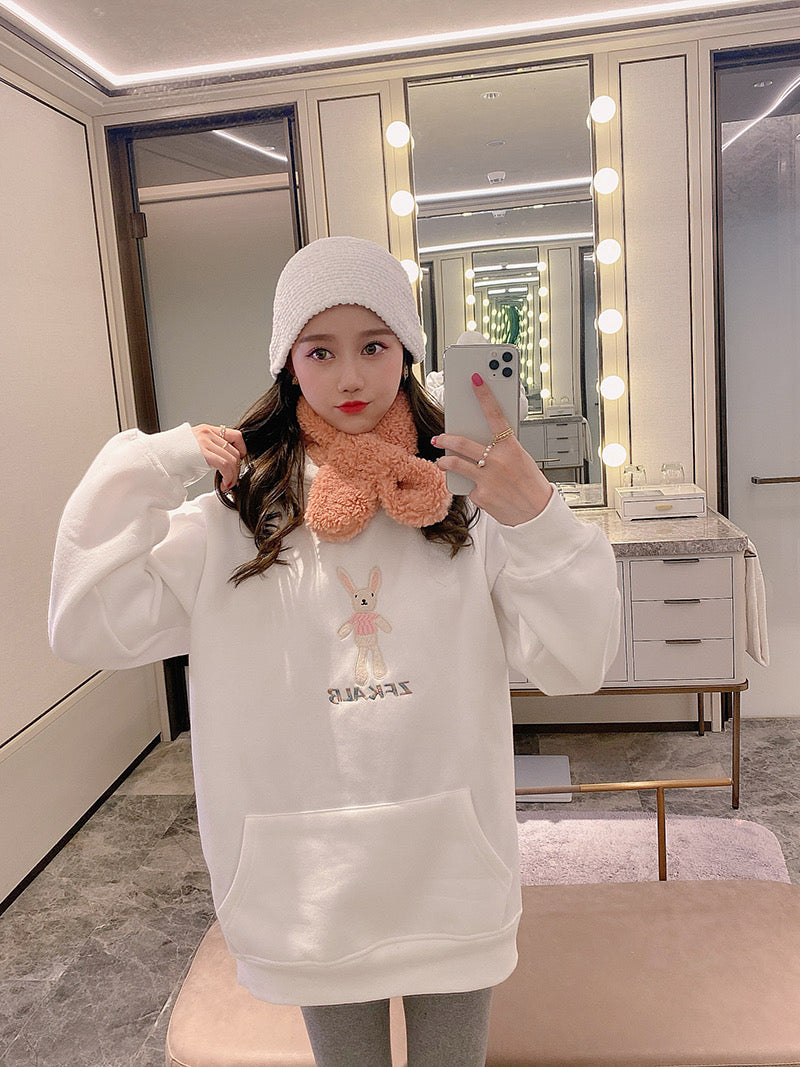 Stuffed Rabbit Doll Cute Hoodie