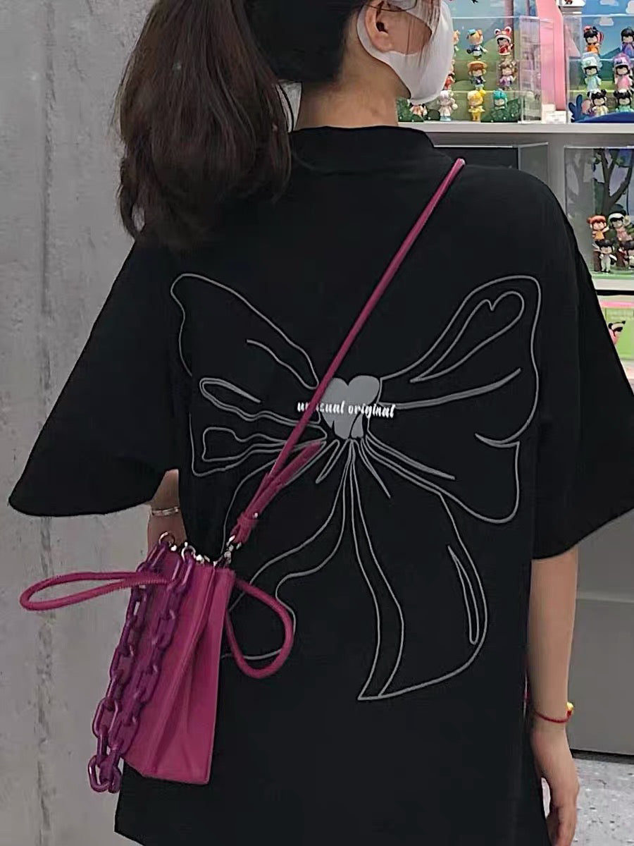 Large Ribbon Oversized Tee