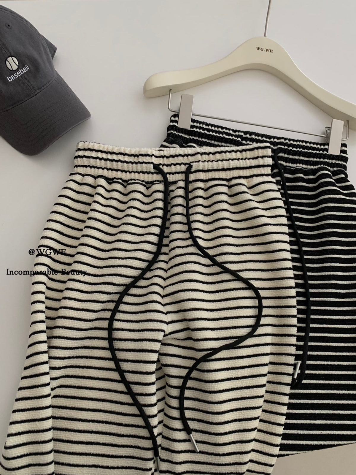 Striped Terry Cloth Pants