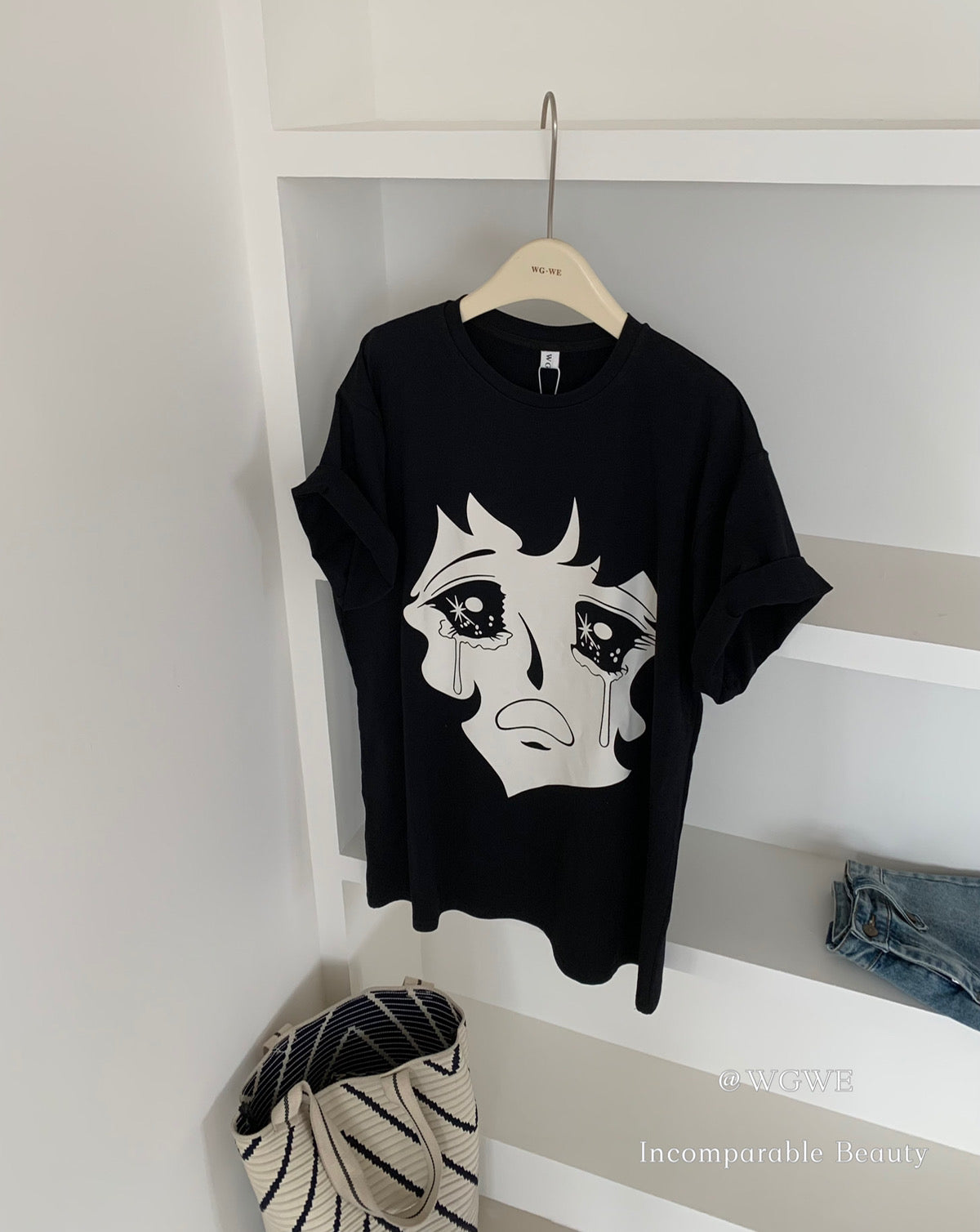 Comic Girl Oversized Tee