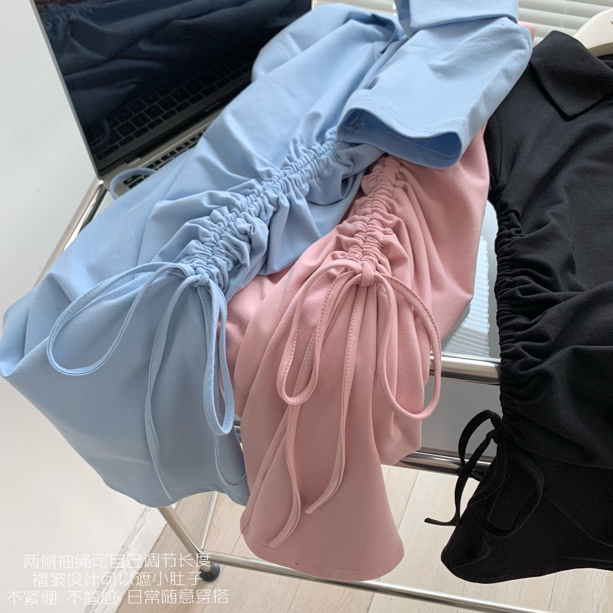 Lace Up Polo Dress