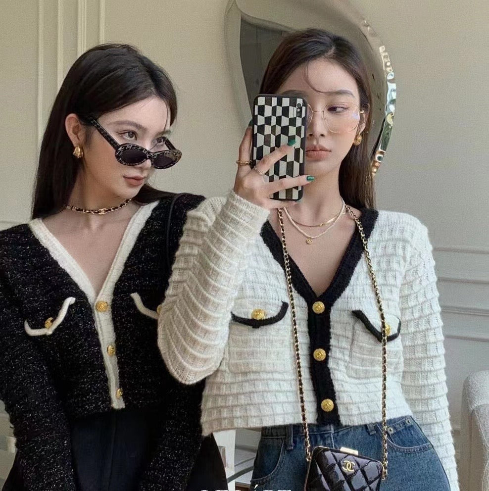 Chanel Style Knit Cardigan