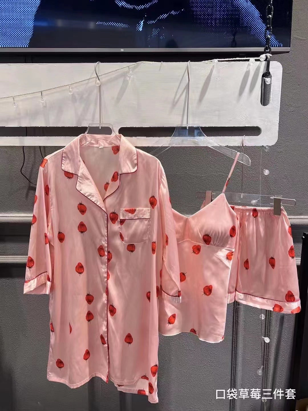 Strawberry Silk Lounge wear