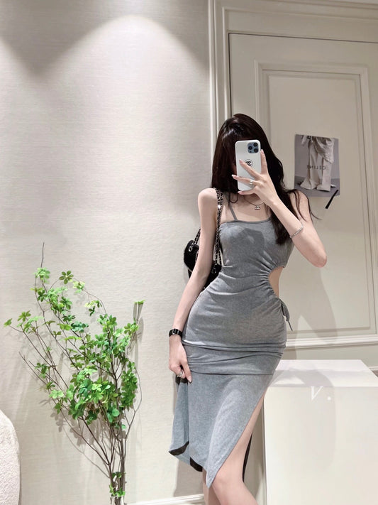 Sexy Hollow Waist Bodycon Dress