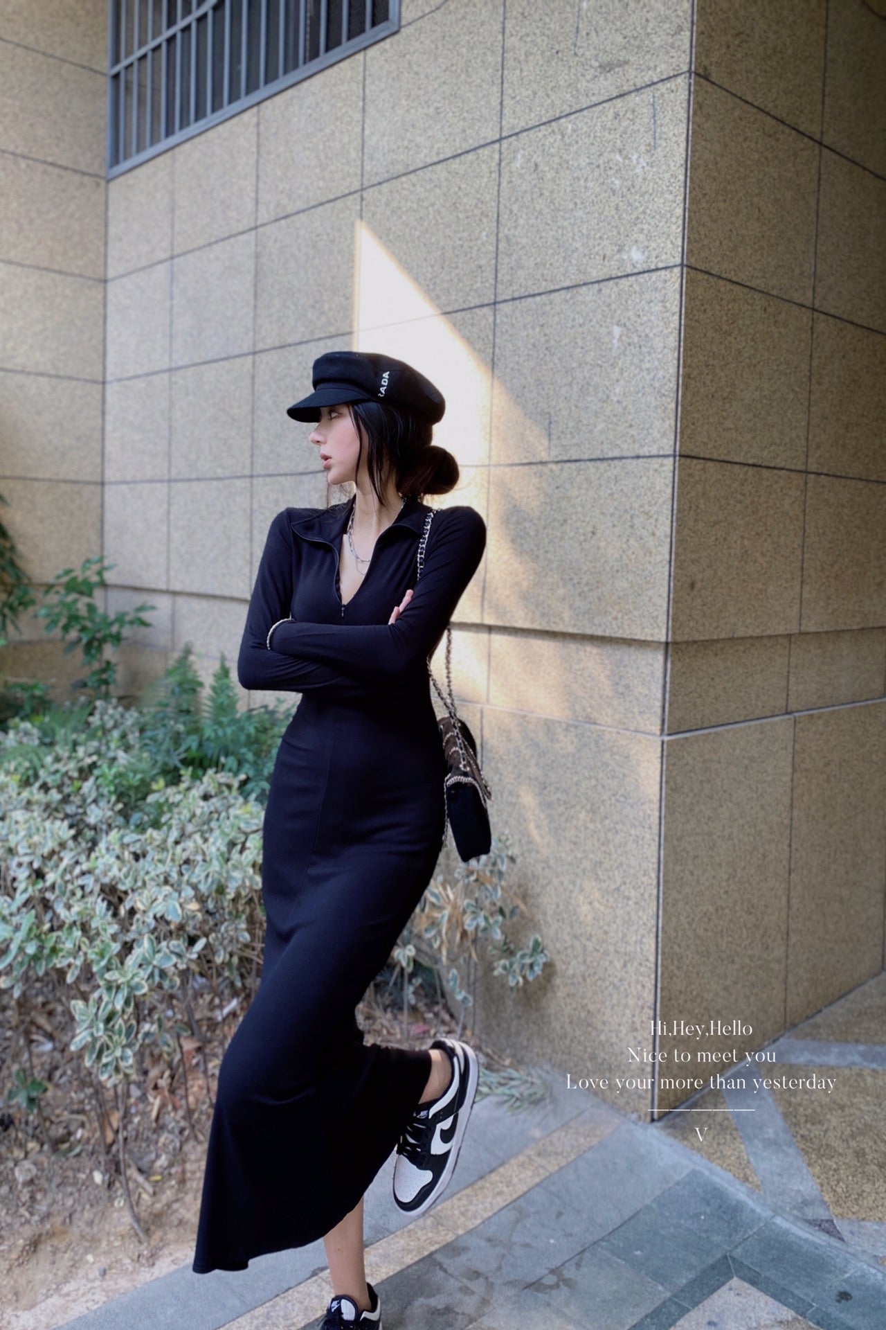 V-neck Mermaid Long Dress