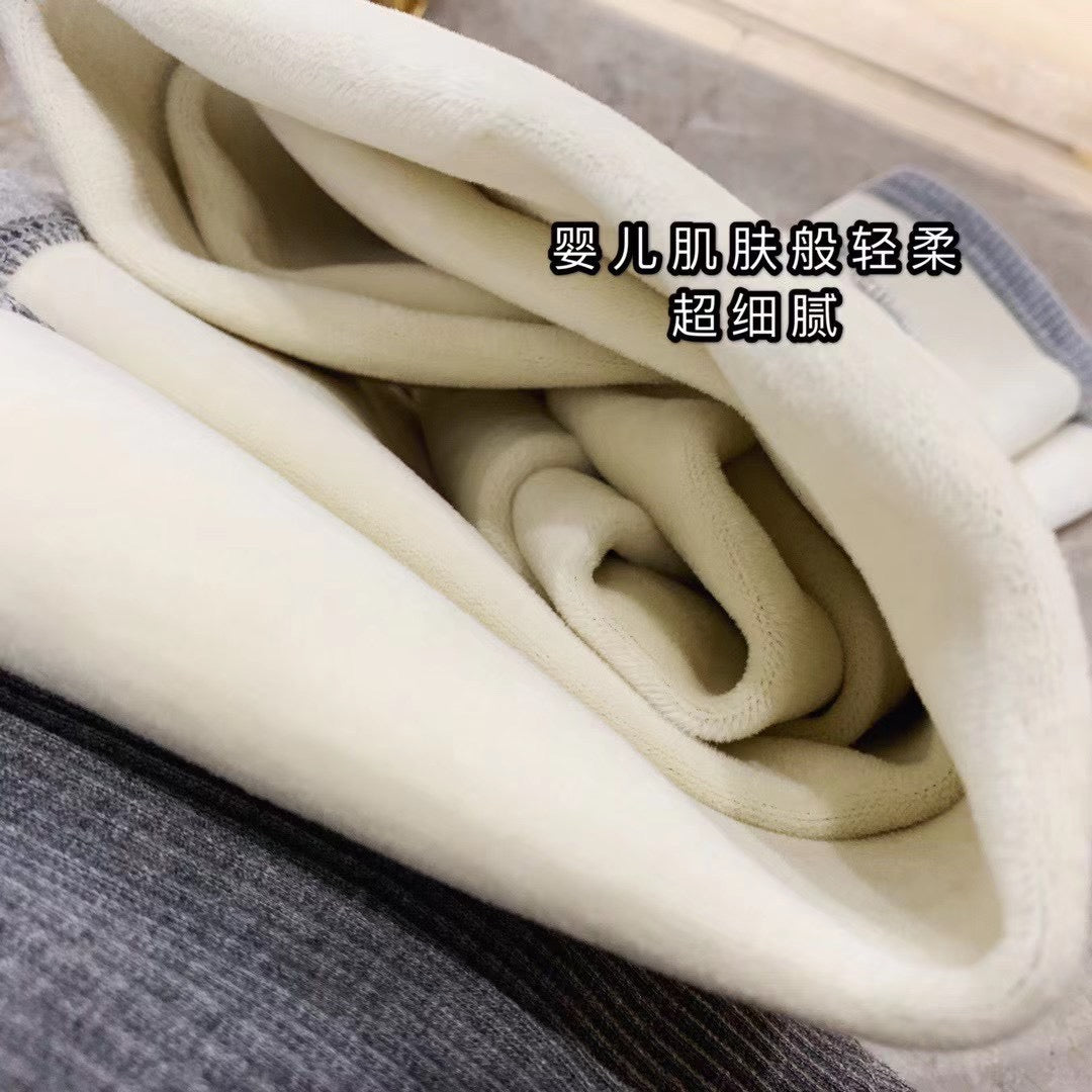 Fleece Lined Ribbed Sweatpants