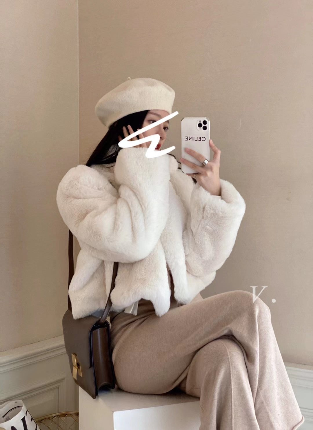 Faux Fur Short Coat