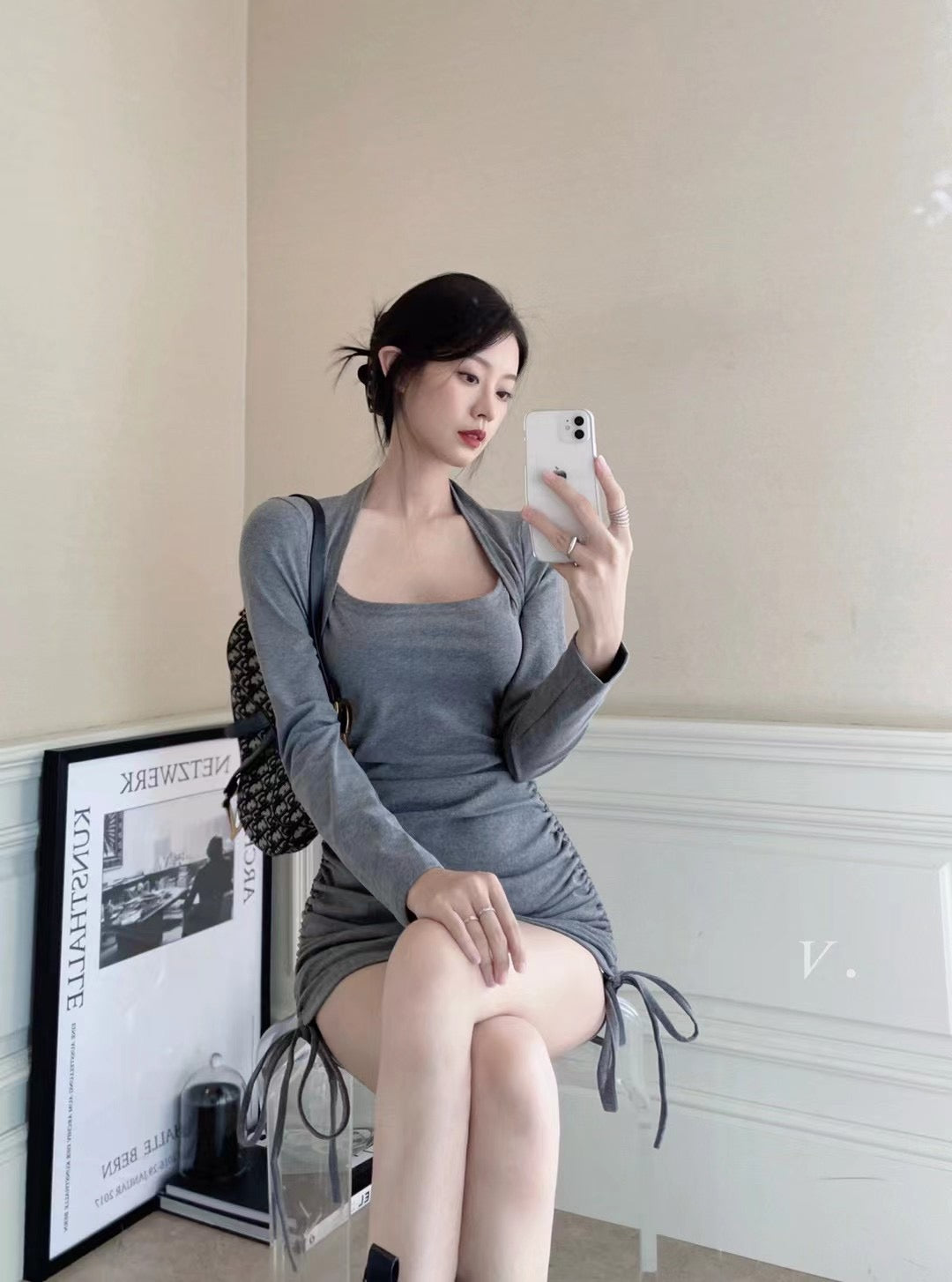 Ballet Square Neck Dress