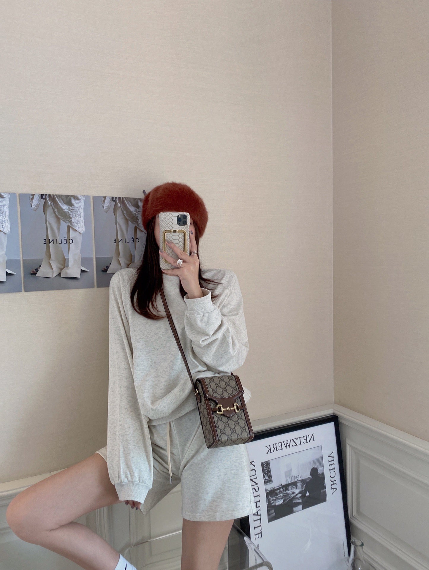 Sweatshirt Shorts Set