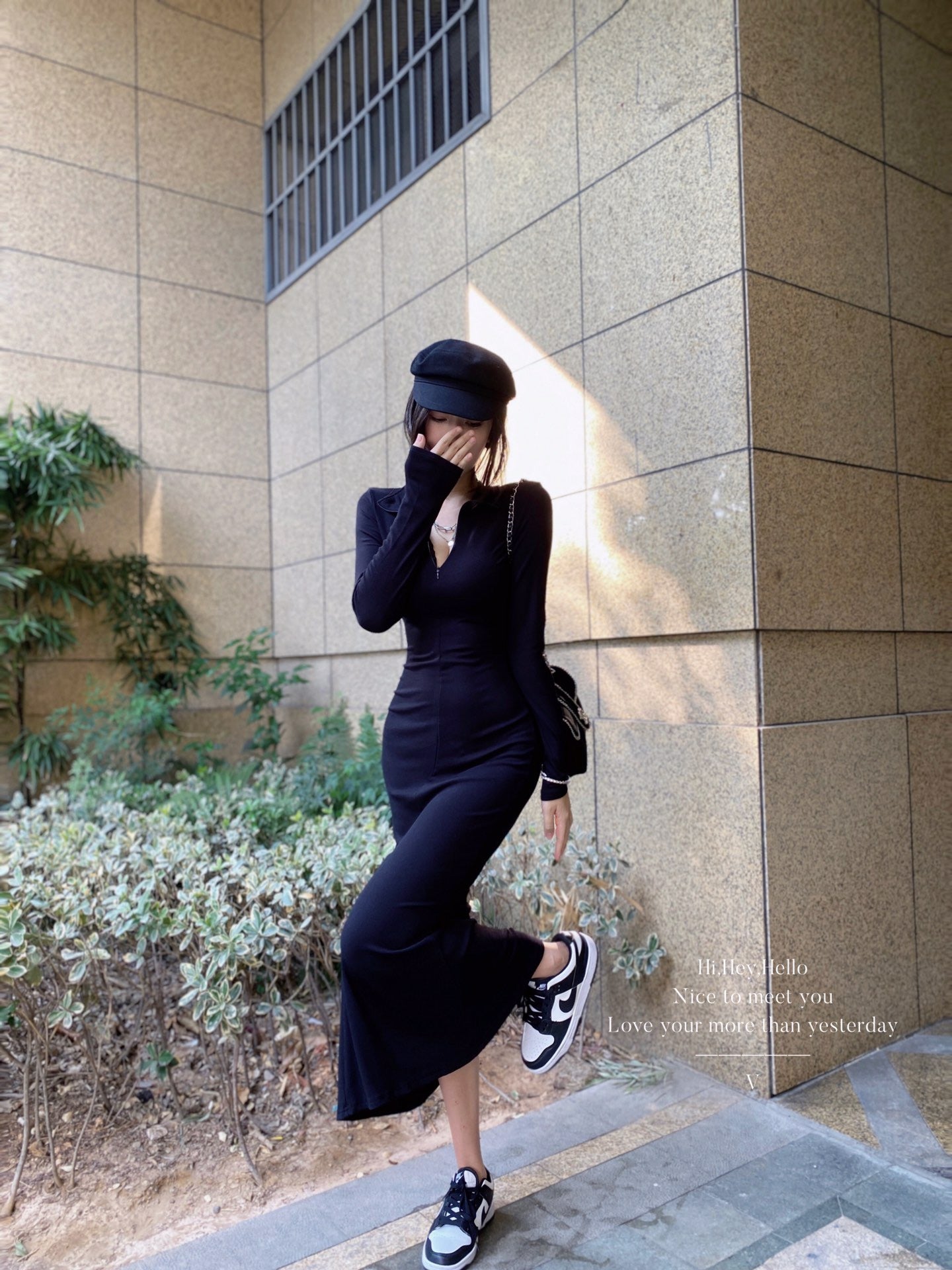 V-neck Mermaid Long Dress