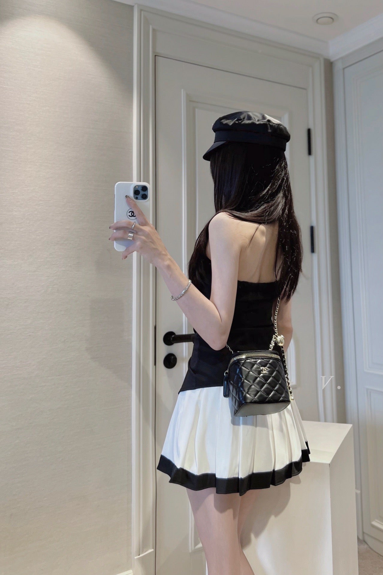 Piano Tube Top Pleated Skirt Set