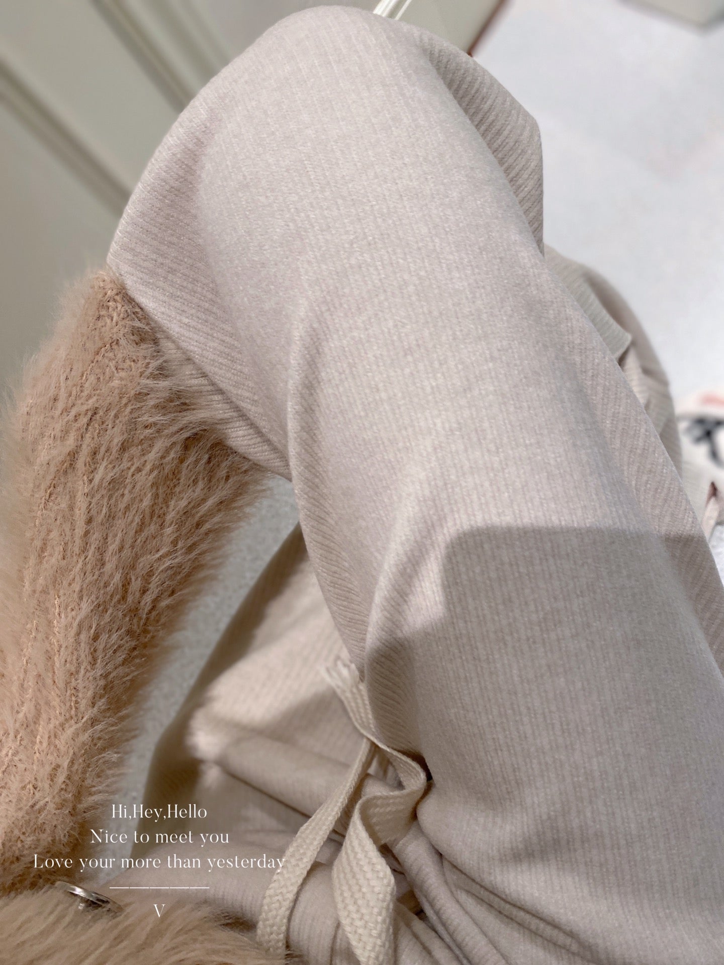 Woolen Ribbed Wide Legs Pants