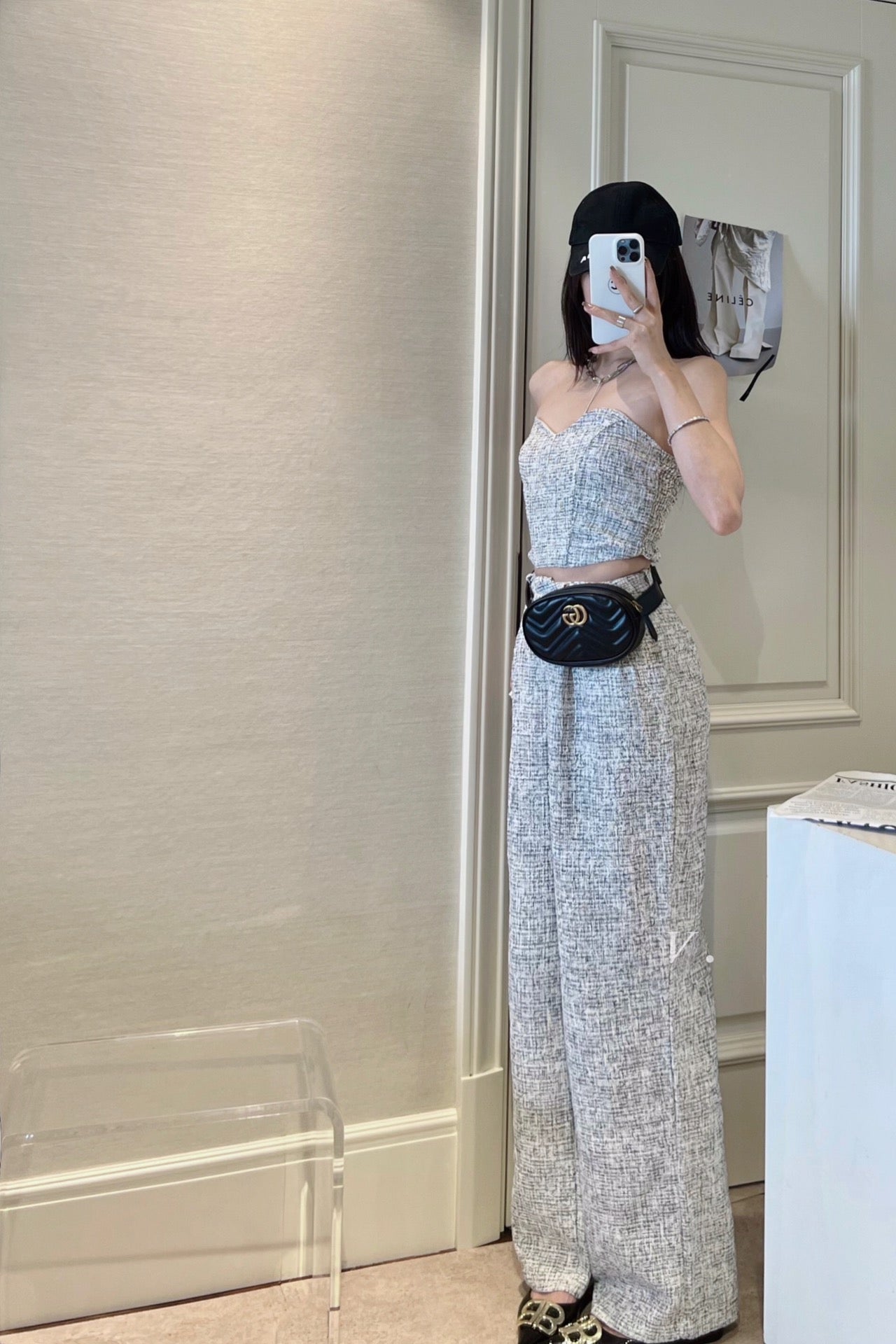 Coco Style Tube Top Trousers Set
