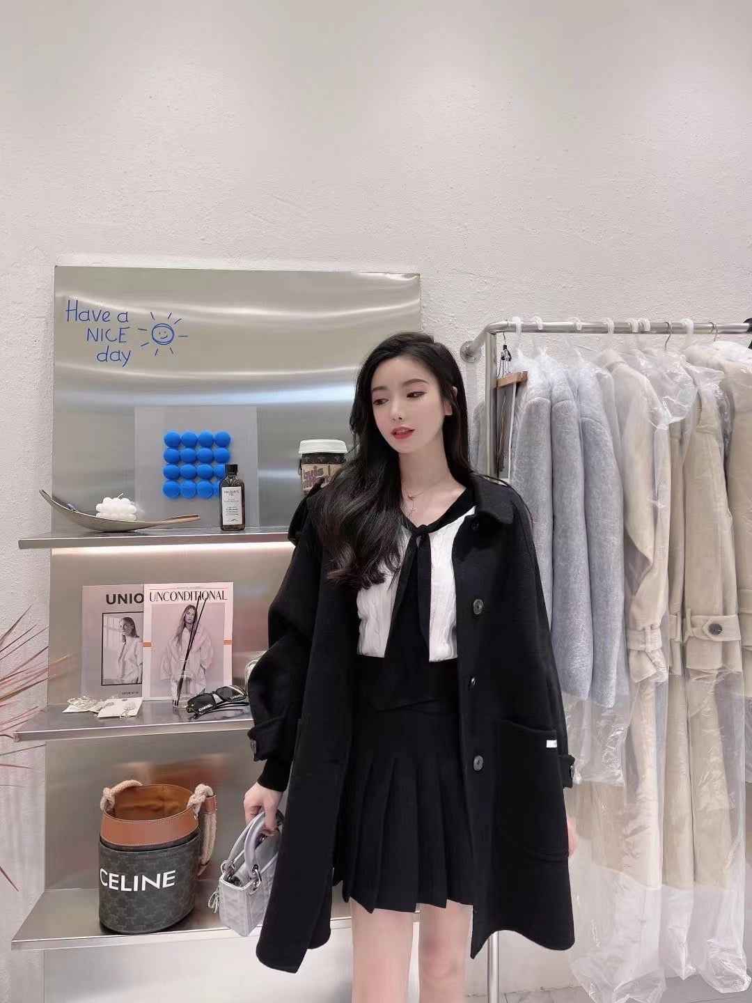 Preppy Wool Coat