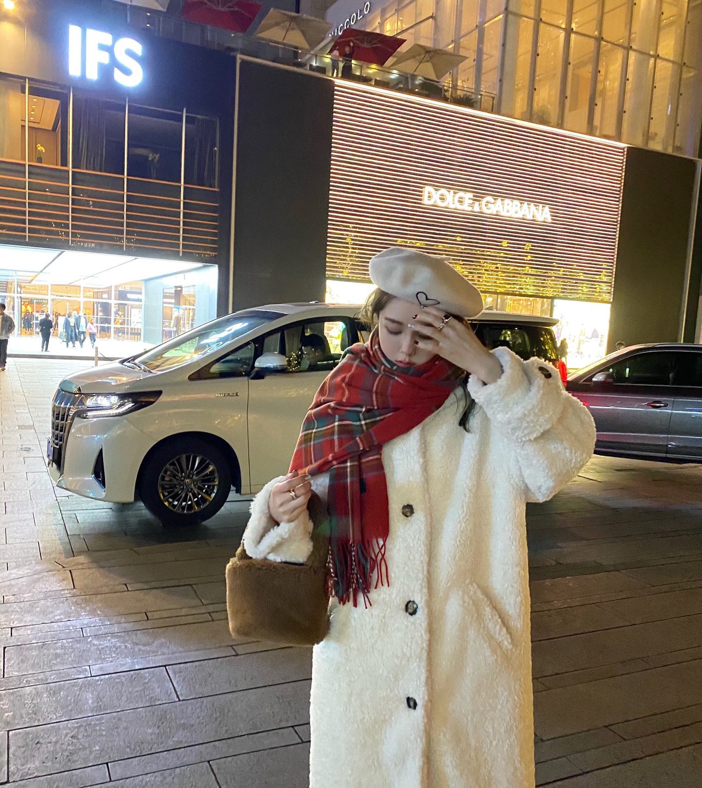 Plaid Pattern Scarf