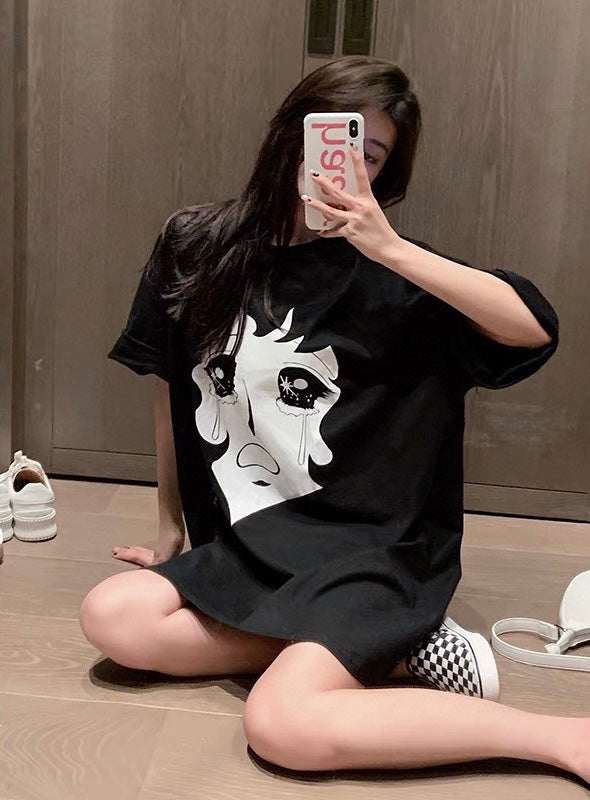 Comic Girl Oversized Tee