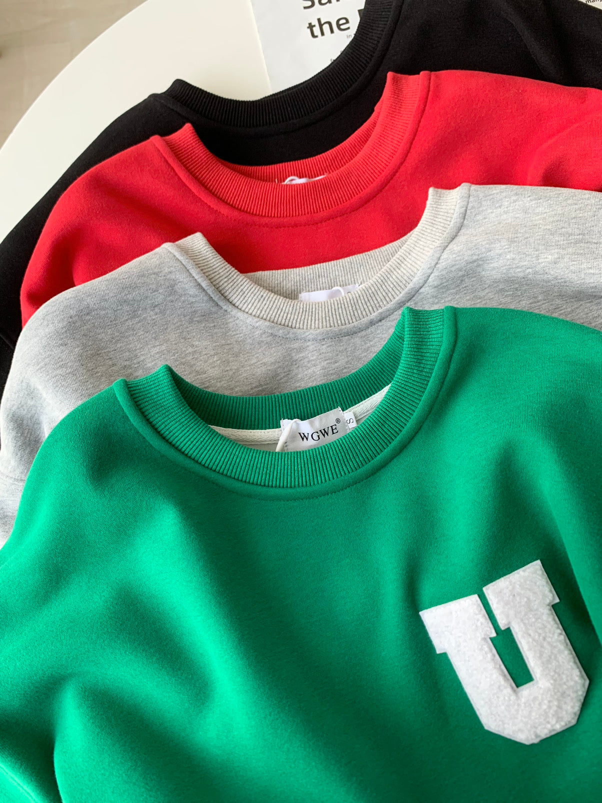 U Logo Sweatshirt Set