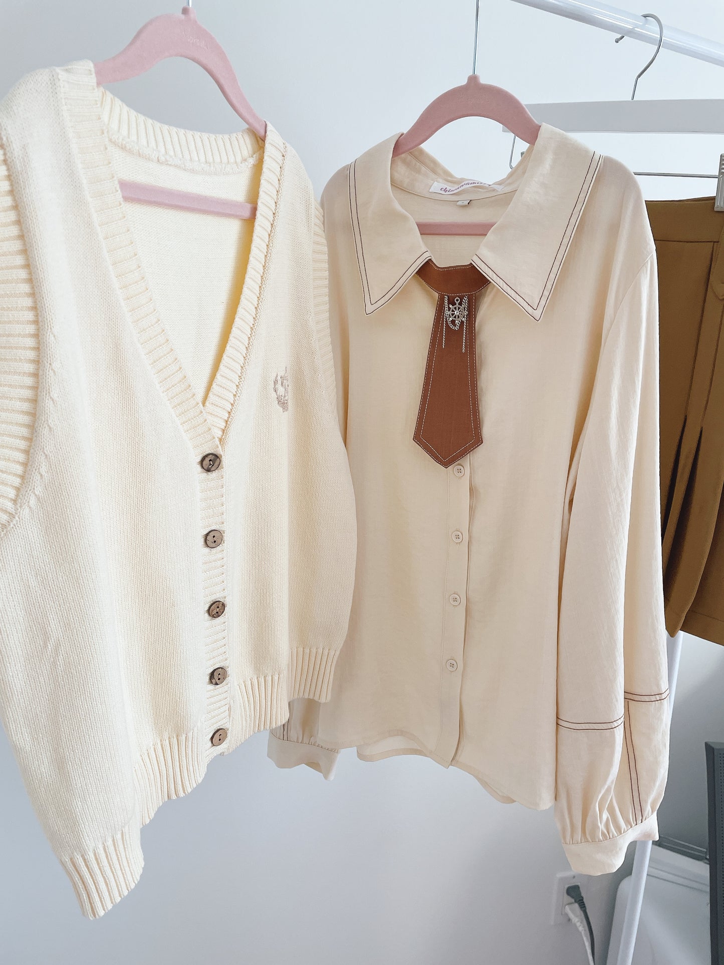 Preppy Cotton Linen Blouse