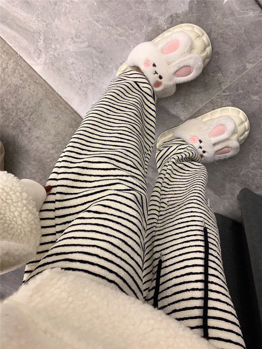 Striped Terry Cloth Pants