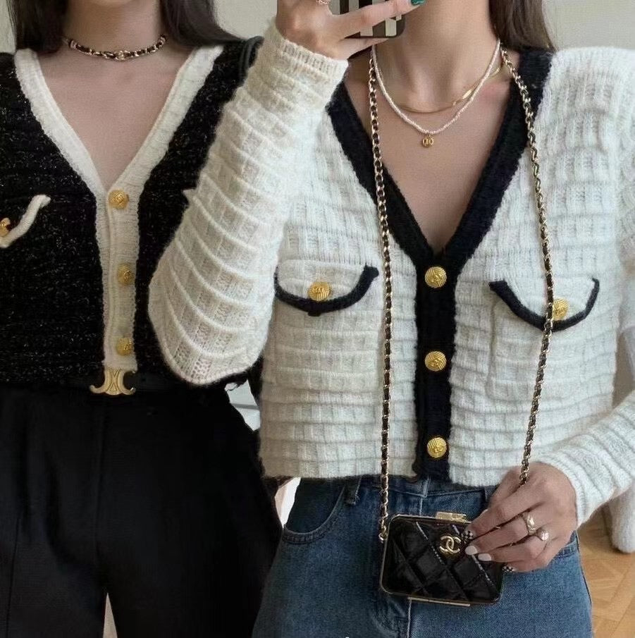 Chanel Style Knit Cardigan