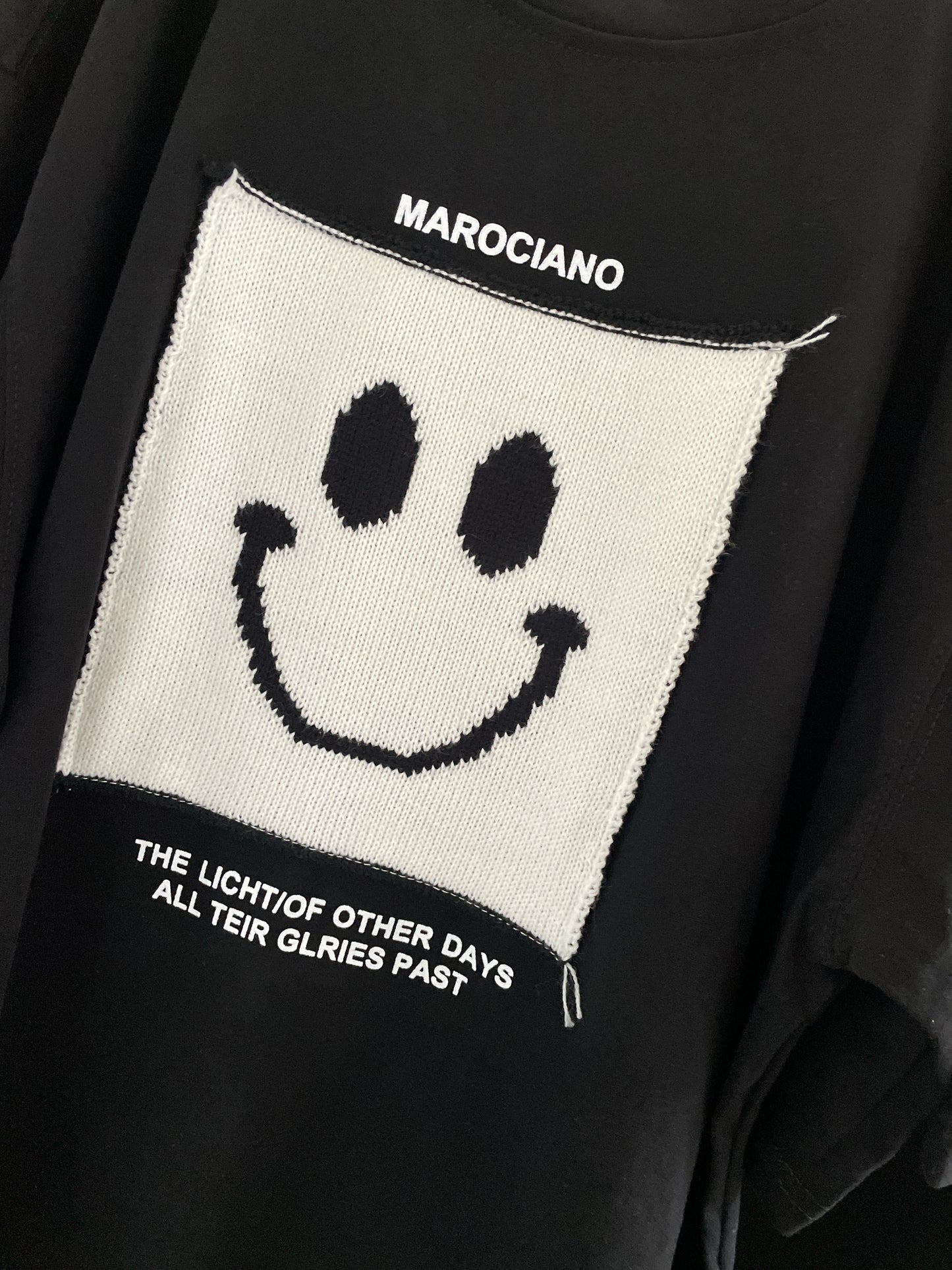 Square Smile Face Oversized Tee