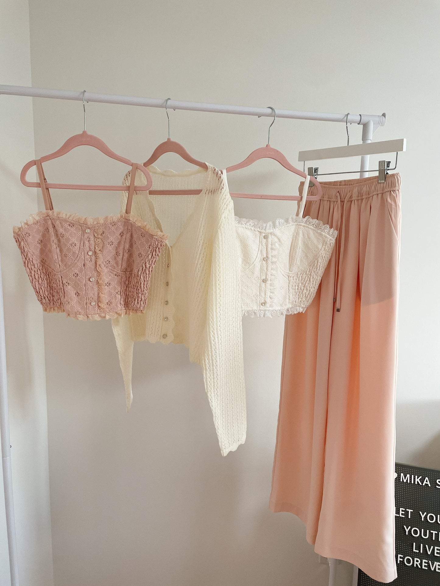 Lace Back Smocking Camisole