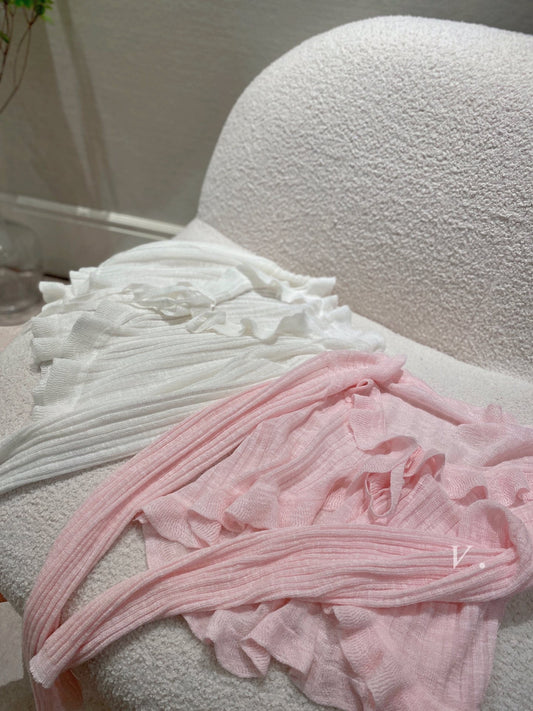 Light Weight Ruffled Thin Jacket