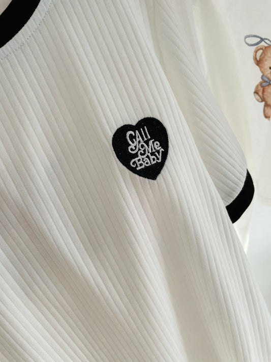 Baby Ribbed Knit Tee