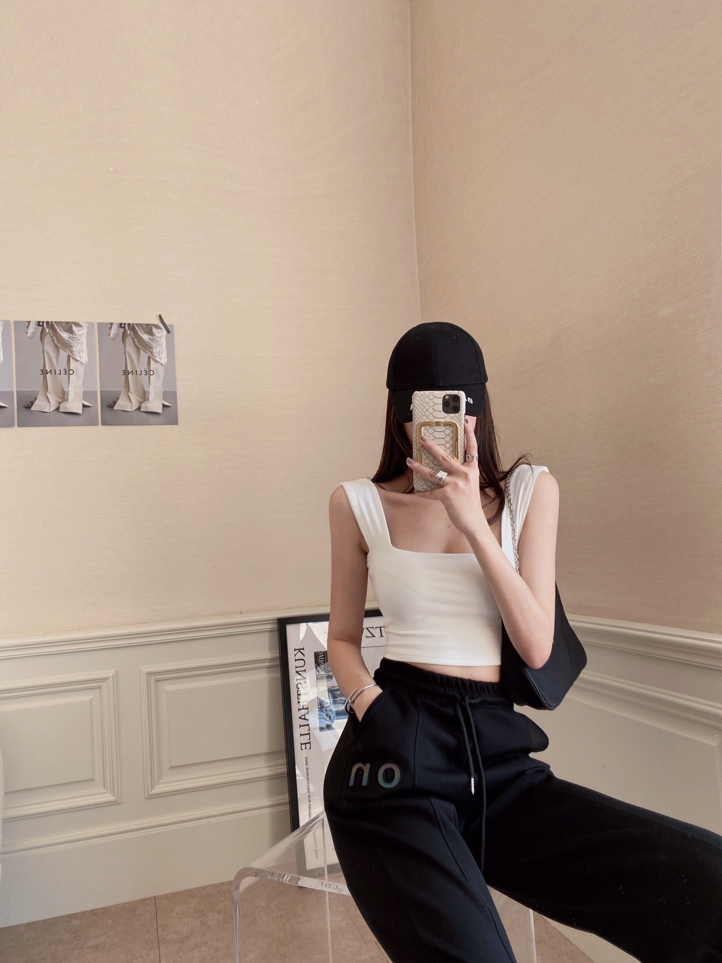 Square Neck Stretch Cotton Vest