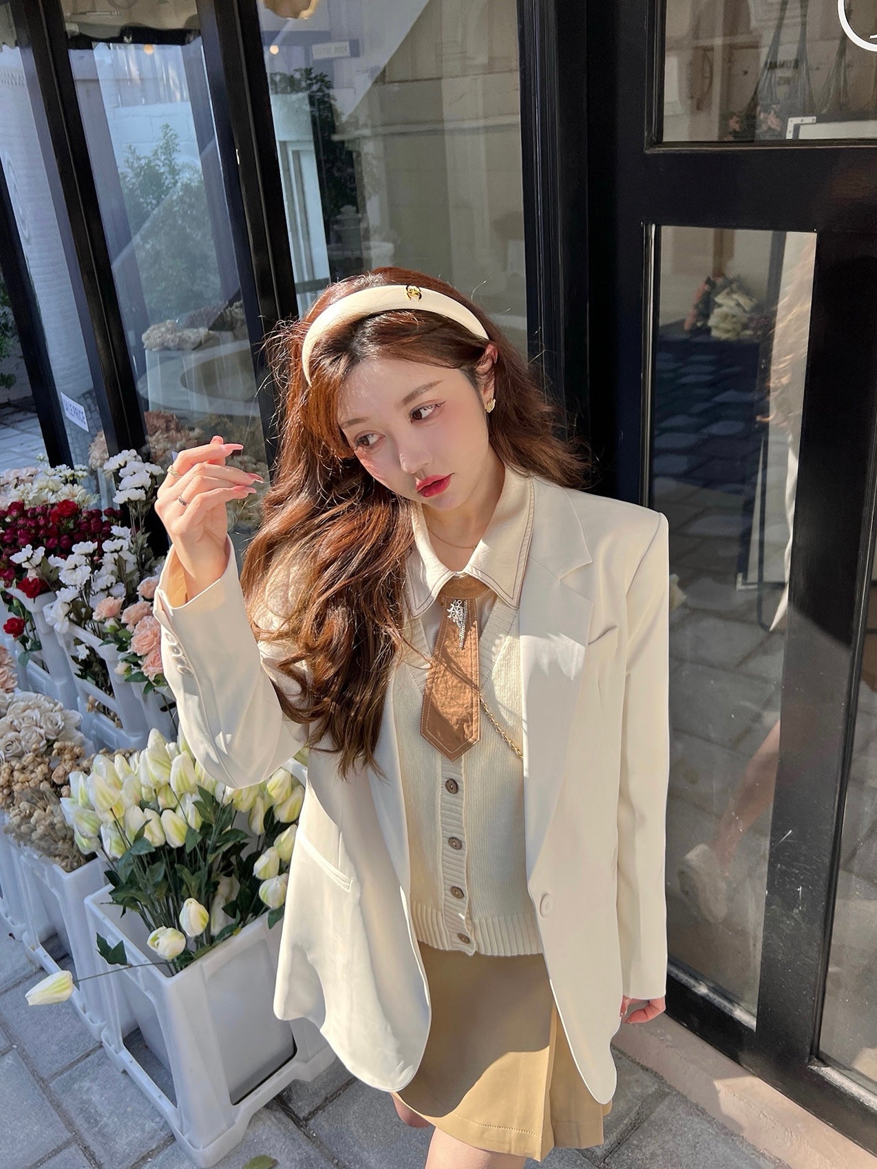 Weekend Relaxed Cream Blazer