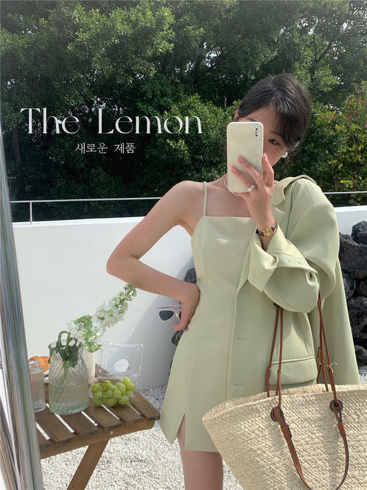 Split Mini Cami Dress