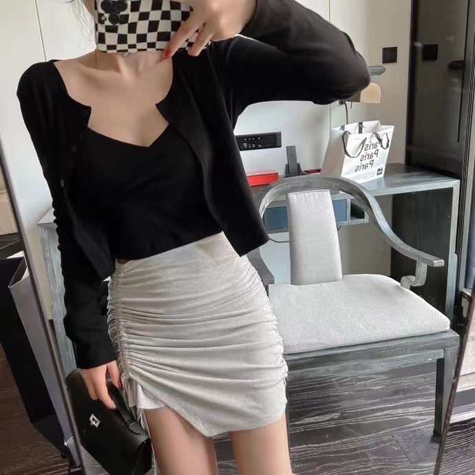 Minimalist Cotton Camisole Set