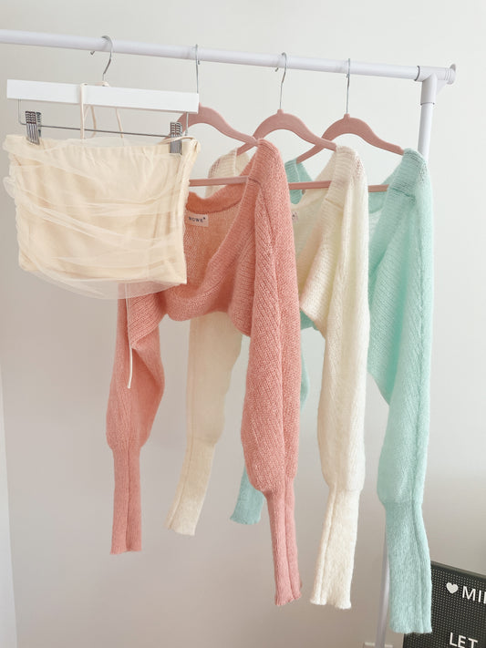 Mesh Chiffon Stretch Tube Top