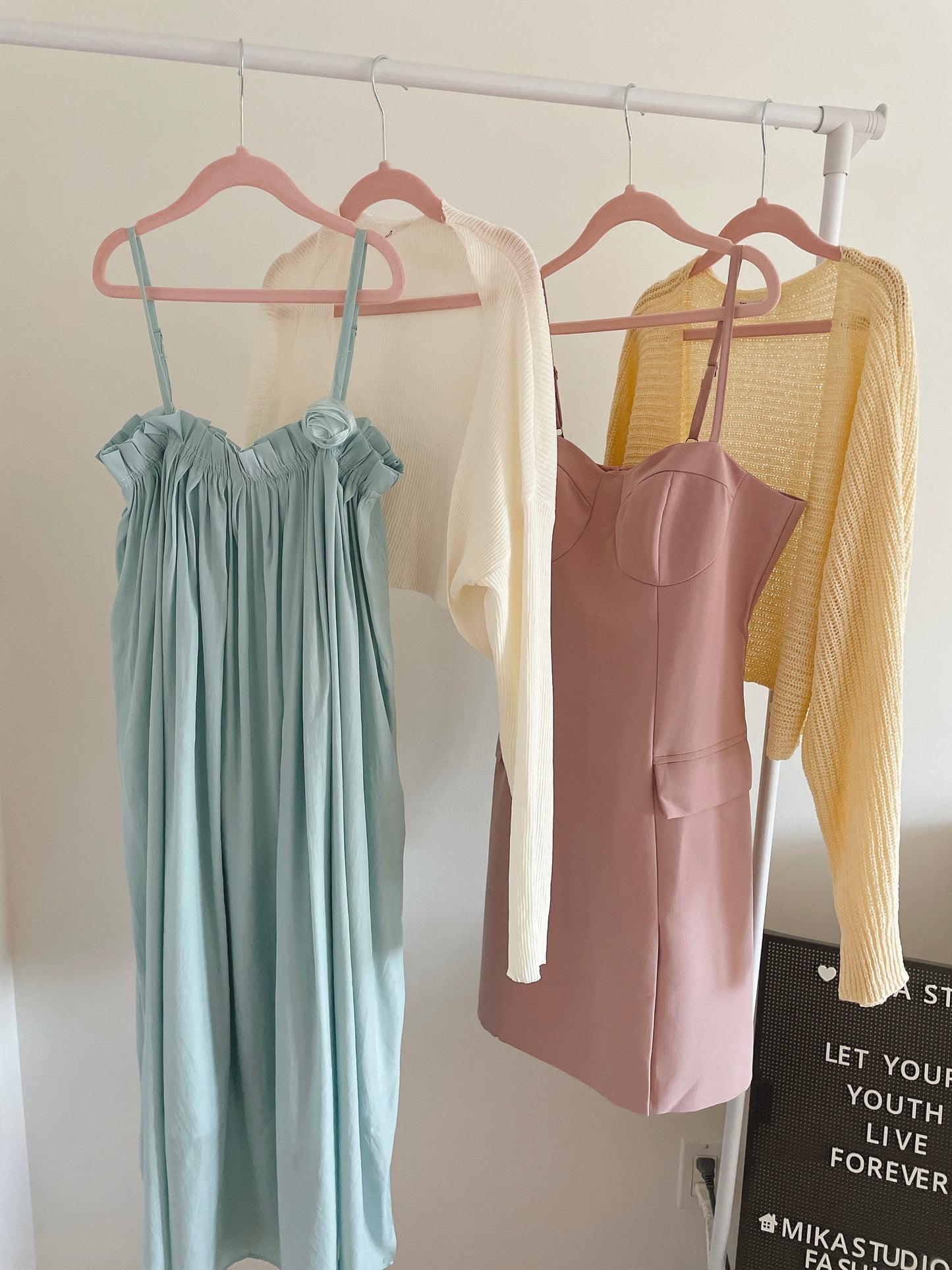 Baby Blue Swing Midi Dress