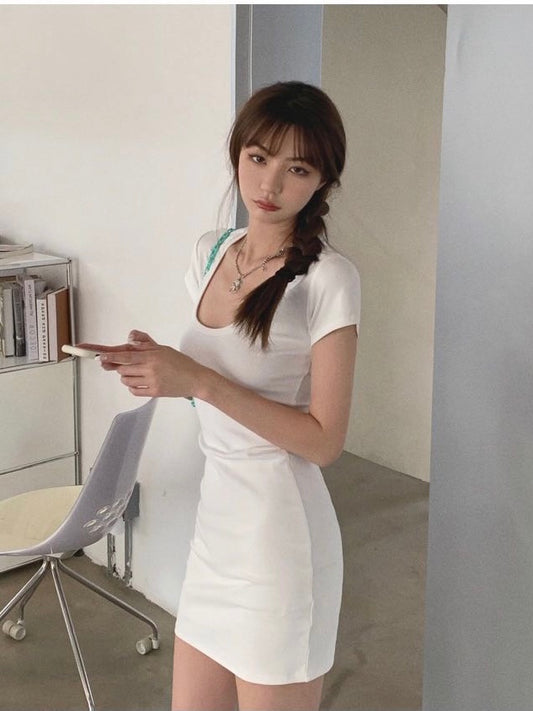 Basic Crew Neck Dress