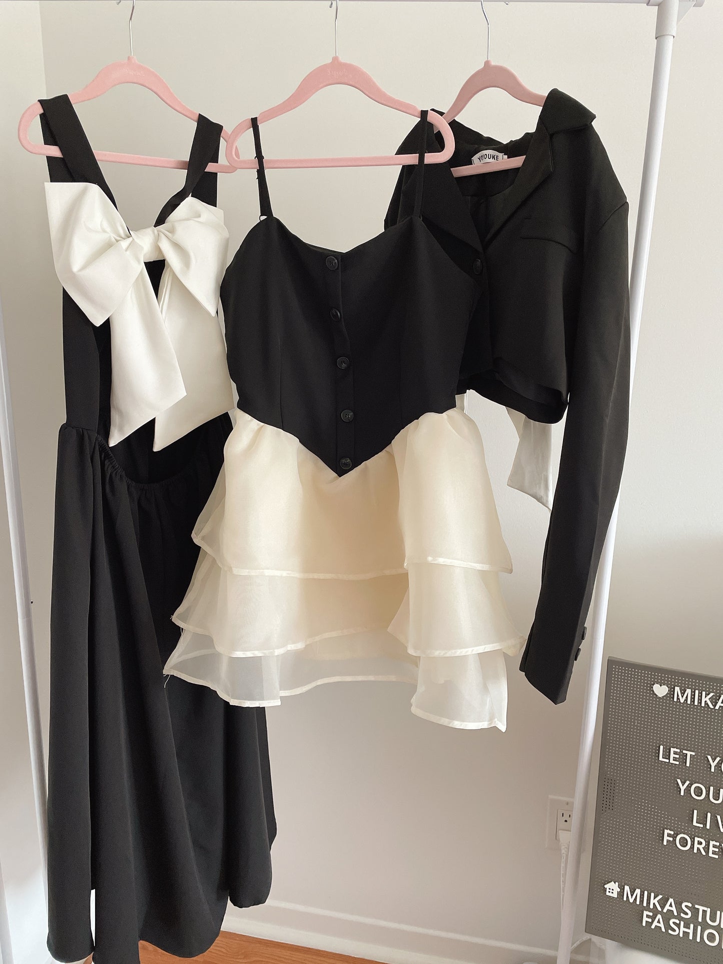 Back Large Ribbon Midi Dress
