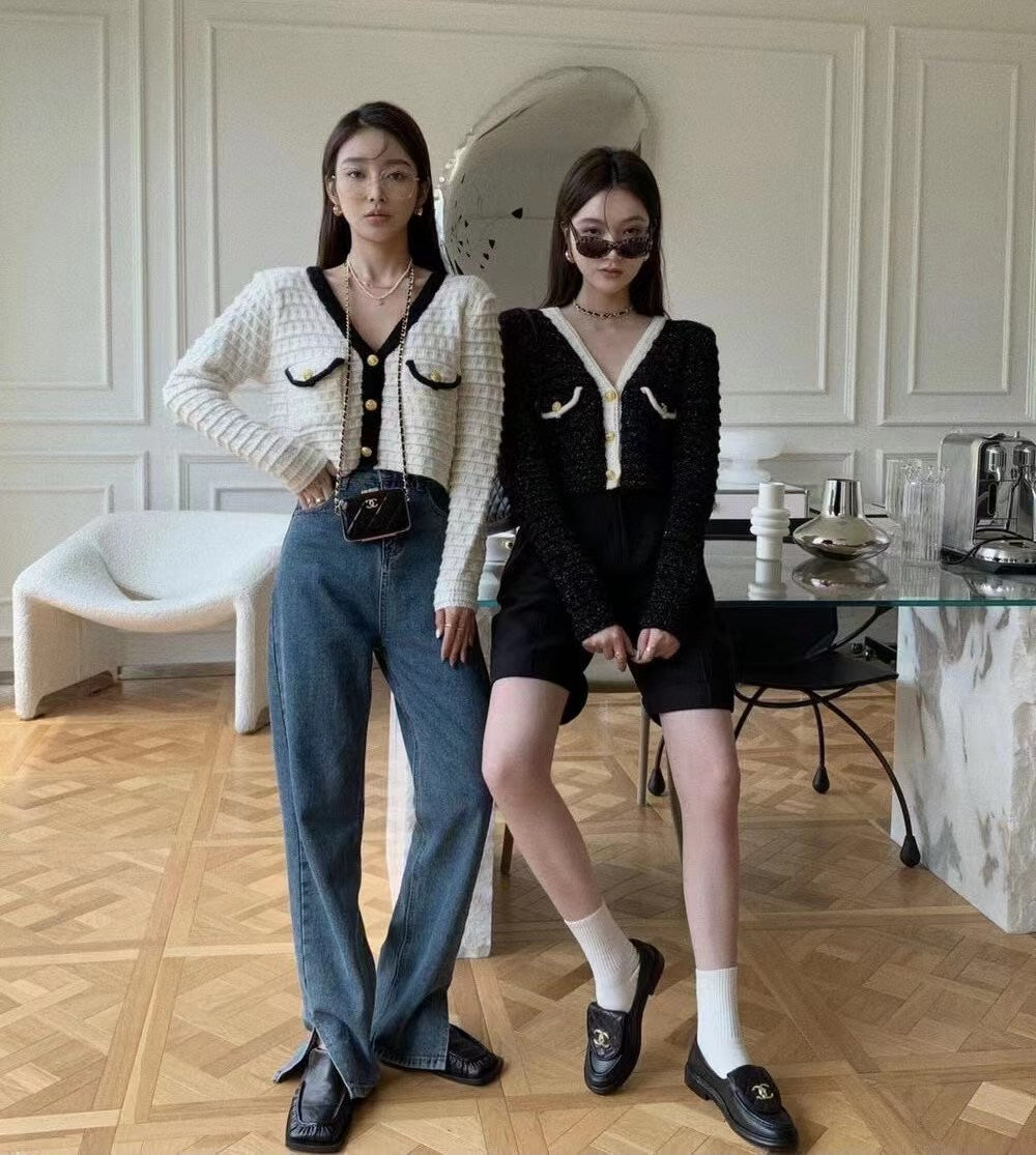 Chanel Style Knit Cardigan